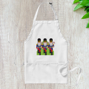 Festive Nutcracker Soldiers with Candy Canes  Standard Apron