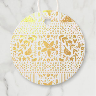 Festive Original Classic Christmas Holiday Favour Tags
