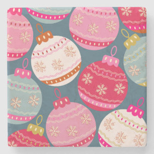 Festive Ornaments Christmas Stone Coaster
