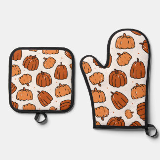 festive oven mitt set