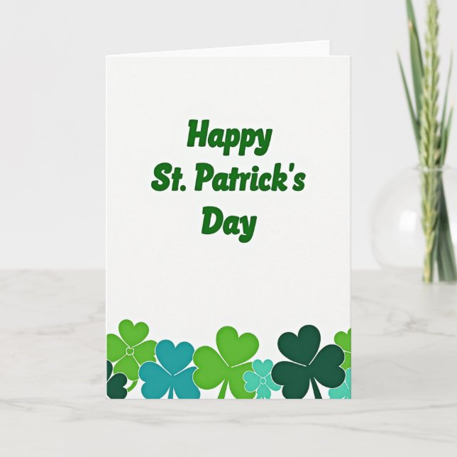 Festive Patrick Day Card (Front)
