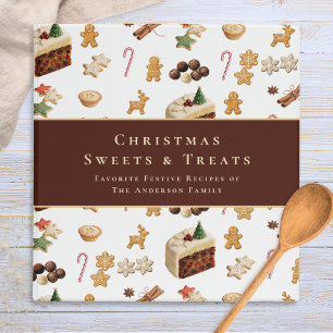 Festive Pattern Christmas Recipe Binder