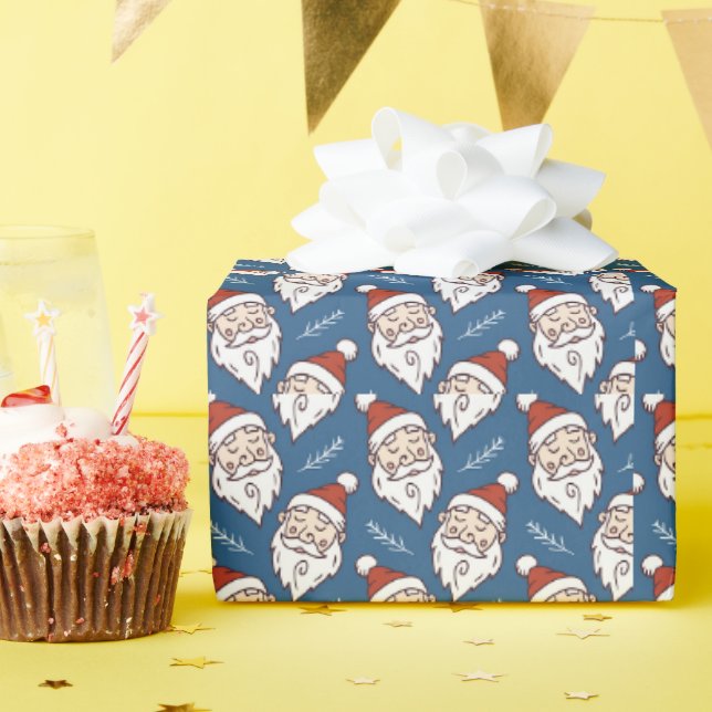 Festive Pattern Decorations Pattern Christmas  Wrapping Paper (Birthday Party)