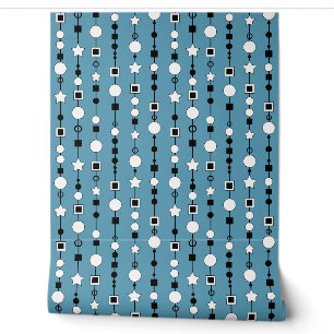 Festive pattern with string beads and jewelry star wallpaper