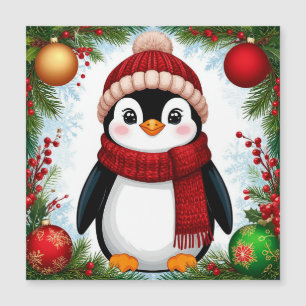  Festive Penguin Decorated With Holiday Ornaments