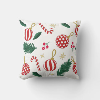 Festive pillow "Christmas decorations, pine branch