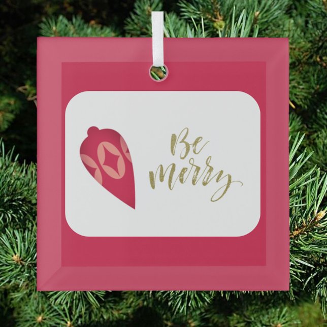 Festive Pink Merry Tree Ornament (Creator Uploaded)