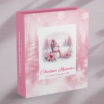 Festive Pink Snowman Cozy Winter Christmas Memory Binder<br><div class="desc">✅ For matching items search #67S in my collections ✅ Capture the magic of the holiday season with this beautifully designed Christmas Memory Album featuring an adorable watercolor pink snowman surrounded by a dreamy pink winter forest. Created especially for those who cherish sentimental keepsakes, this festive ring binder is perfect...</div>
