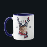 Festive Plaid Polar Bear Character Photo Holiday Mug<br><div class="desc">Celebrate the magical and festive holiday season with our custom winter animal character holiday photo mugs. Our fun character holiday photo mug design features our own hand drawn polar bear character with red and blue plaid scarf. The polar bear's face is cutout to place in your own family member's photo,...</div>