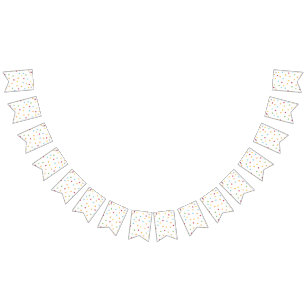 Festive Polka Dot Birthday Party Bunting Flags