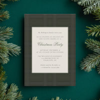 Festive Preppy Plaid Christmas Holiday Party 