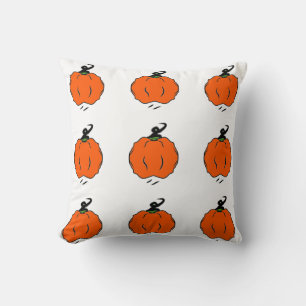 Festive Pumpkin Zen Throw Pillow
