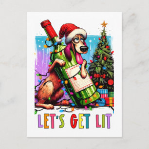Festive Pup Postcard