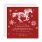 Festive Red and White Horse Christmas Party