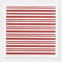 Festive red and white striped