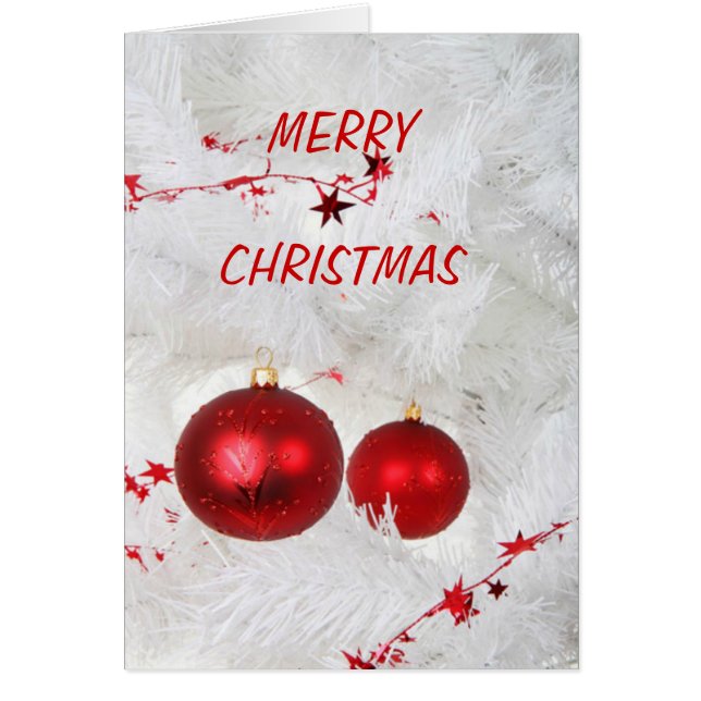 Festive Red Baubles (Front)