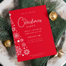 Festive Red Corporate christmas party