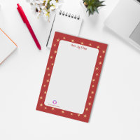 Festive Red Corporate Logo Stars Peace, Joy Hope