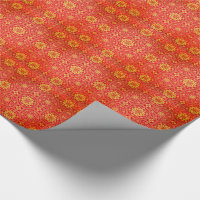 Festive Red Gold Chinese Auspicious Pattern