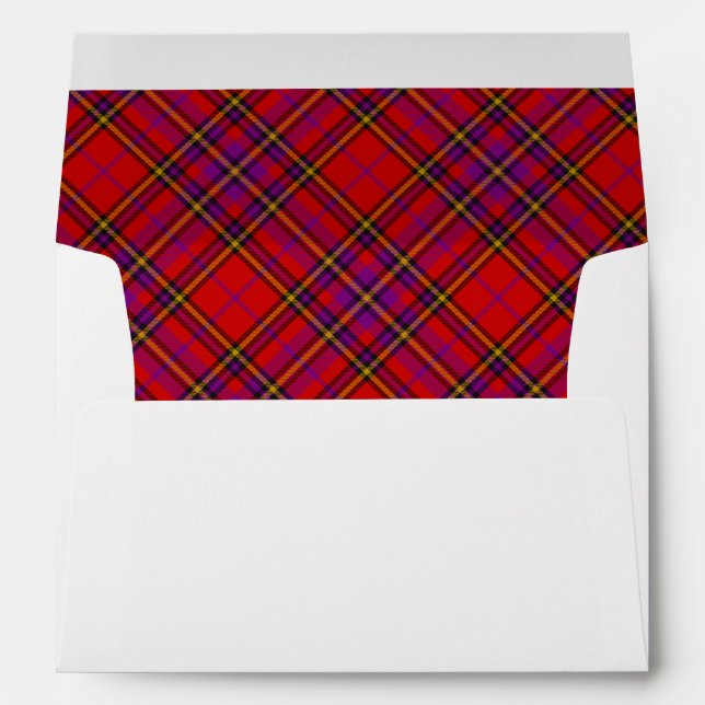 Festive Red Plaid  Envelope (Back (Bottom))