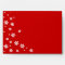 Festive Red & White Snowflake Holiday Envelope