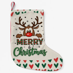 Festive Reindeer Christmas Stocking
