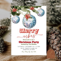 Festive Retro Christmas Discoball Party
