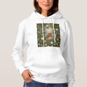 Festive Robin and Holly Hoodie