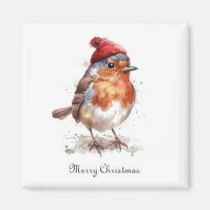 Festive Robin Kitchen Christmas Accent Magnet
