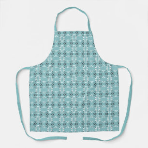 Festive Royal Botanical Robin's Egg Blue Apron