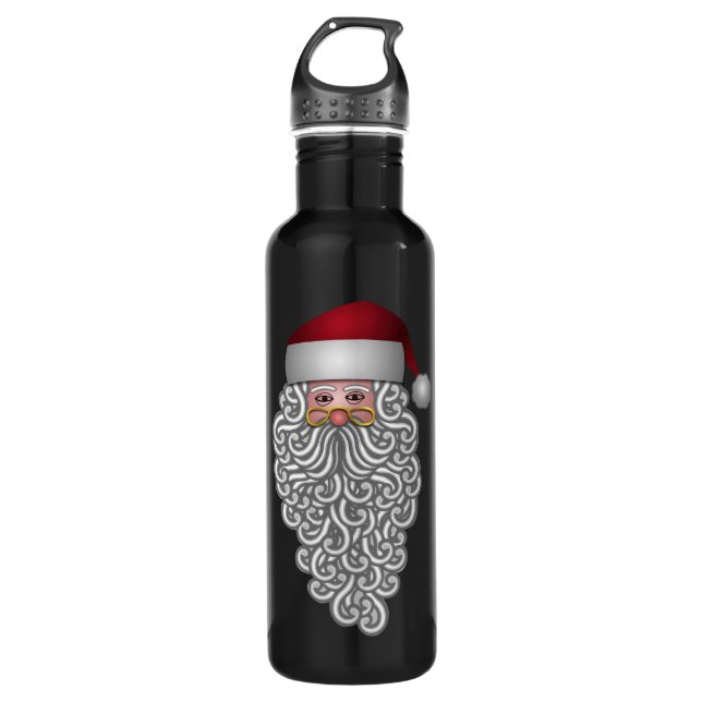 Festive Santa 710 Ml Water Bottle (Front)