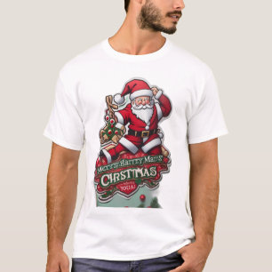 Festive Santa Christmas T-Shirt Design