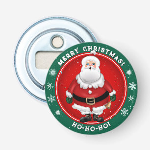 Festive Santa Claus Cartoon Bottle Opener