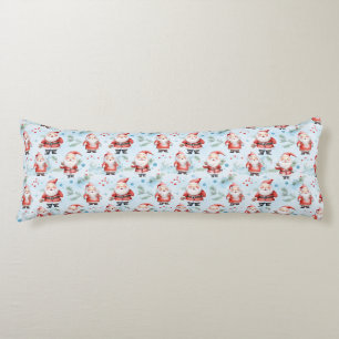 Festive Santa Claus Christmas Pattern Body Pillow