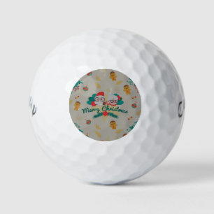 Festive Santa Claus Golf Balls