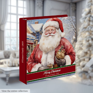 Festive Santa Claus Ring Binder Memory Keepsake