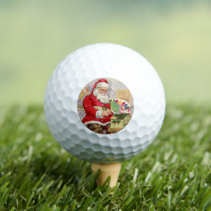 Festive Santa Golf Gift for Dad & Grandpa Golf Balls