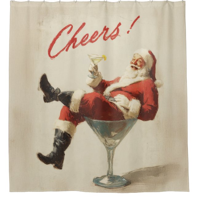 Festive Santa Holiday Cheers (Front)