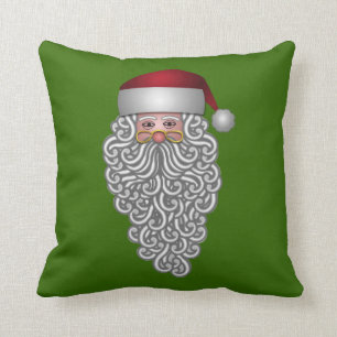 Festive Santa Throw Pillow