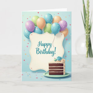 Festive Scalloped Birthday Card