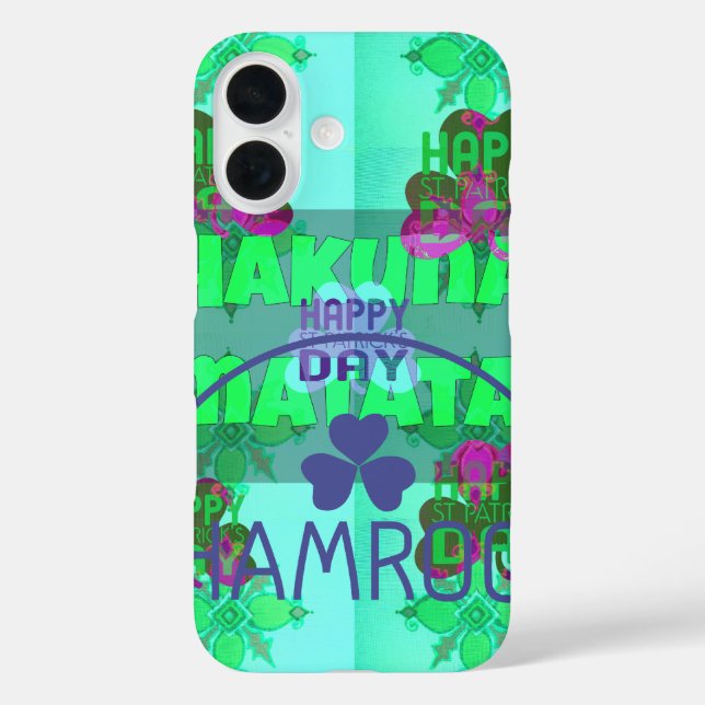 Festive Shamrock Captivating St. Patrick's Floral  Case-Mate iPhone Case (Back)