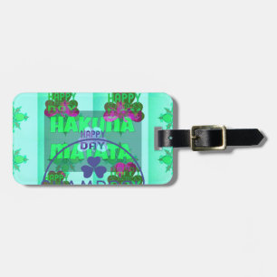 Festive Shamrock Captivating St. Patrick's Floral  Luggage Tag