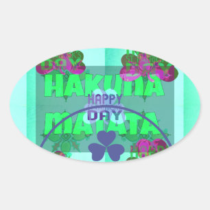 Festive Shamrock Captivating St. Patrick's Floral Oval Sticker