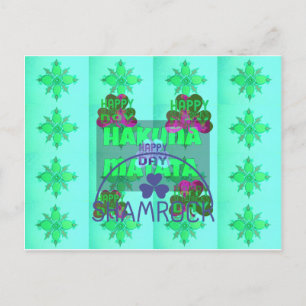 Festive Shamrock Captivating St. Patrick's Floral  Postcard