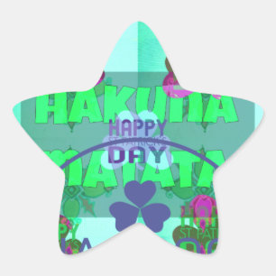 Festive Shamrock Captivating St. Patrick's Floral Star Sticker