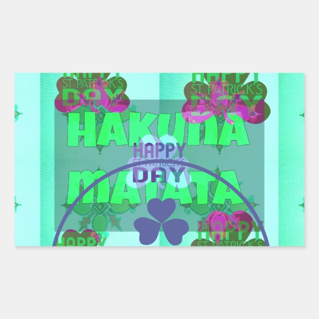 Festive Shamrock Captivating St. Patrick's Floral  Sticker (Front)