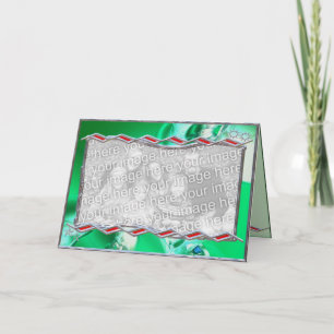 Festive Sheen (photo frame) Holiday Card