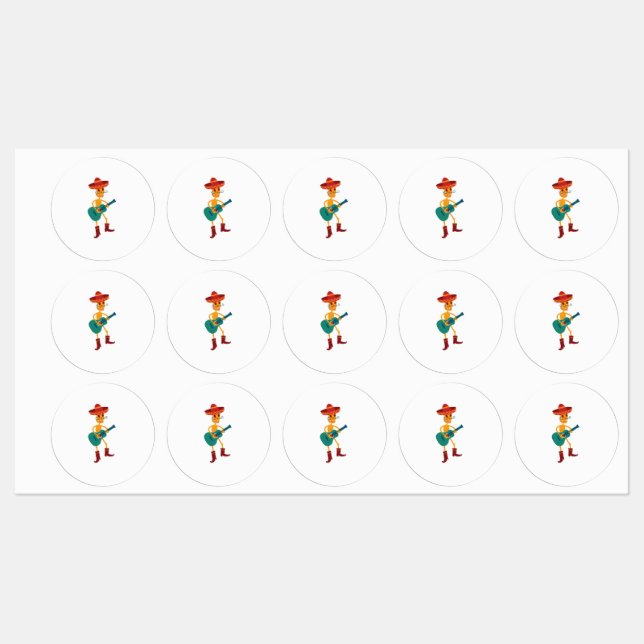 Festive Skeleton Guitar Player (Sheet)