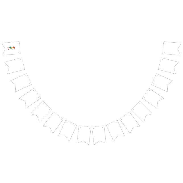 Festive Skeleton Guitar Player Bunting Flags (All)