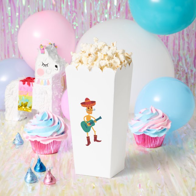 Festive Skeleton Guitar Player Favor Box (Party)